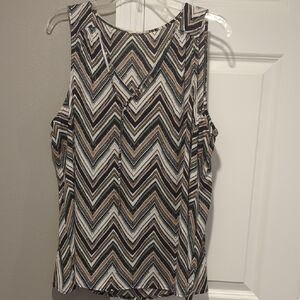 Maurices Multicolor Chevron Tank Top